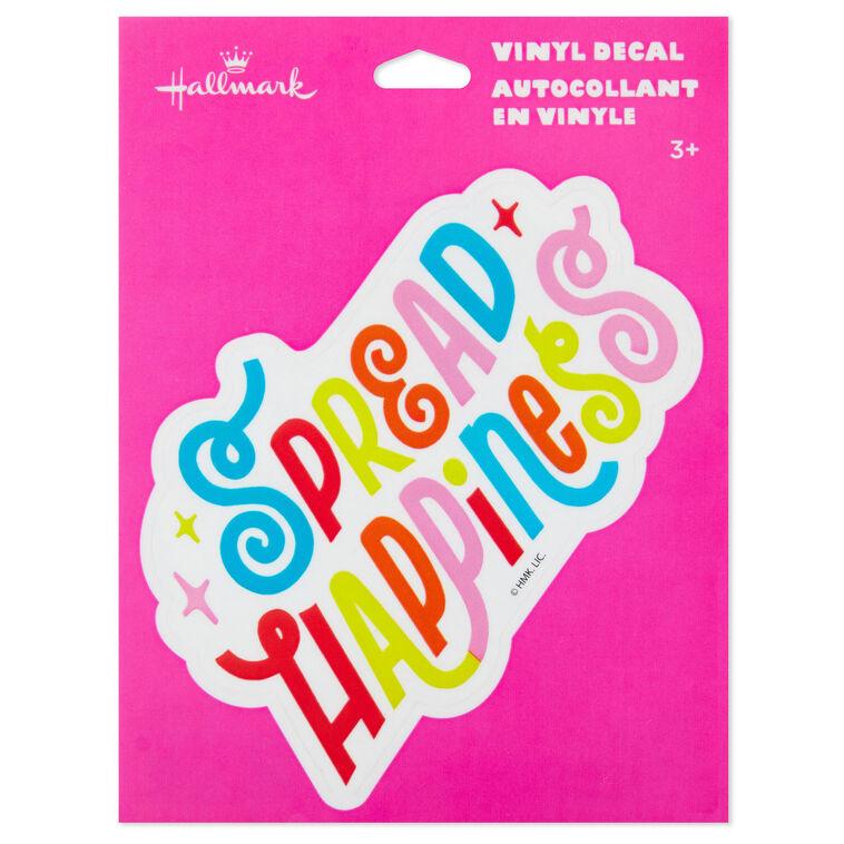 Hallmark Spread Happiness Vinyl Decal