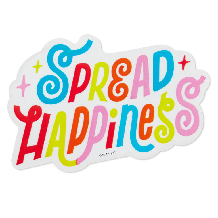 hallmark Spread Happiness Vinyl Decal