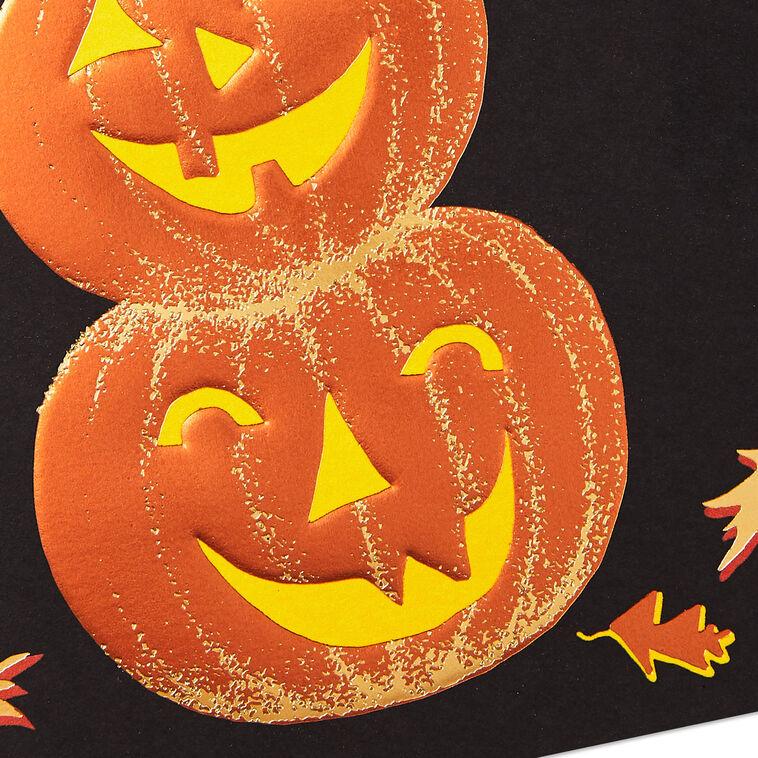 Hallmark Stack Of Pumpkins Halloween Card