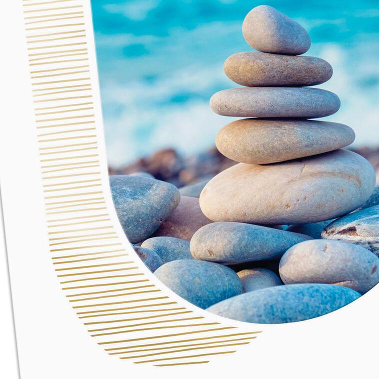 Hallmark Stacked Stones On The Beach Blank Card