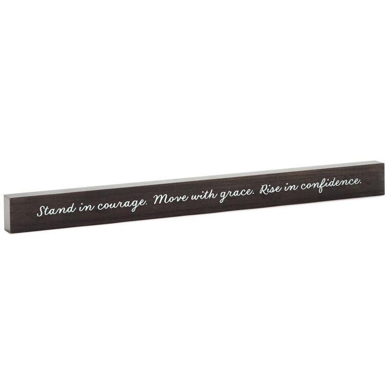 hallmark Stand In Courage Wood Quote Sign 23.5x2