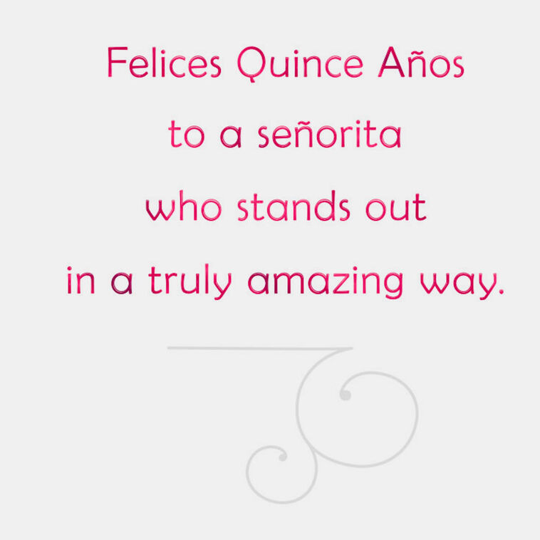 Hallmark Stand-Out Señorita Quinceañera Card