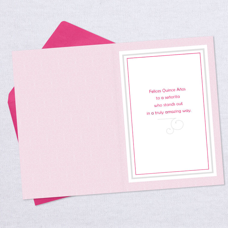 Hallmark Stand-Out Señorita Quinceañera Card