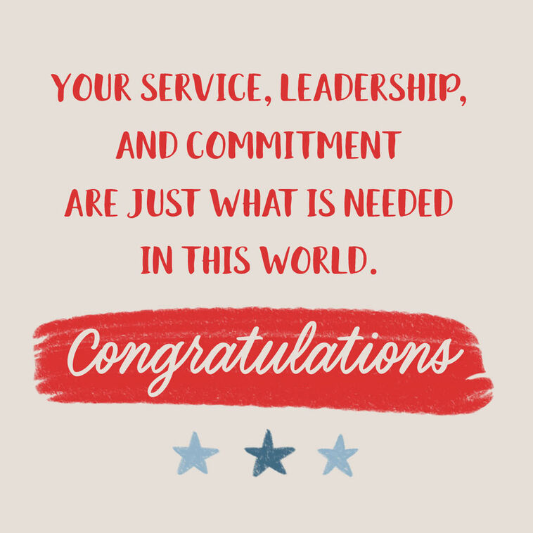 Hallmark Stand Proud Military Congratulations Card