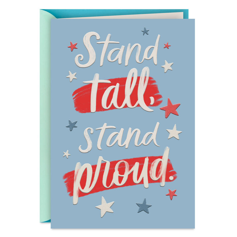 hallmark Stand Proud Military Congratulations Card
