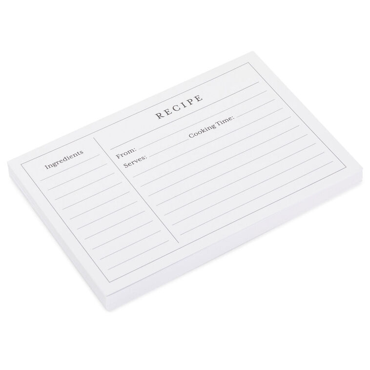 Hallmark Standard Recipe Cards Pack Of 36