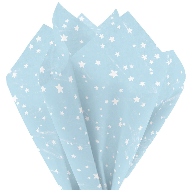 Hallmark Stars On Pale Blue Tissue Paper 6 Sheets