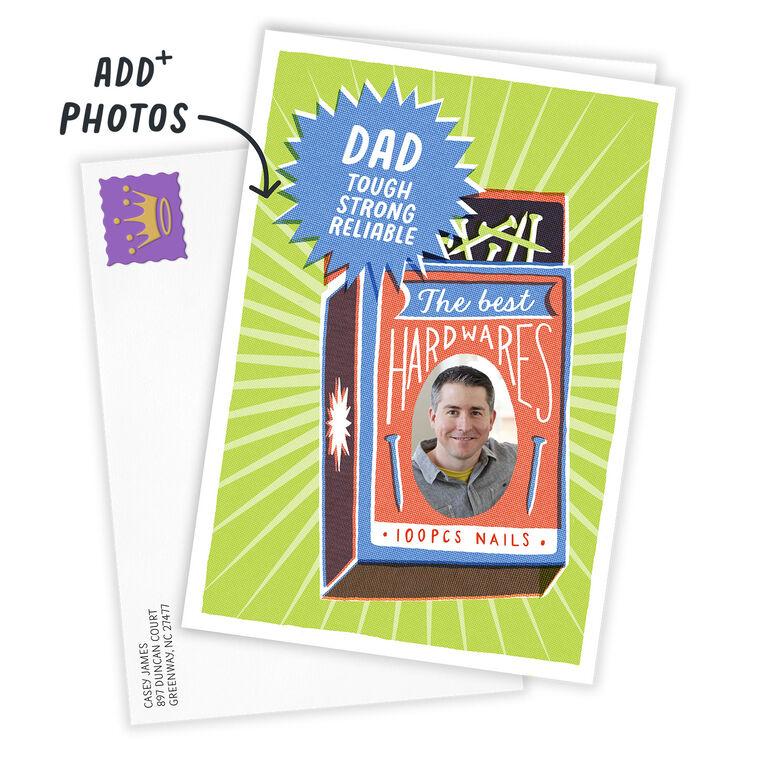 Hallmark Strong As Nails Fun Custom Card