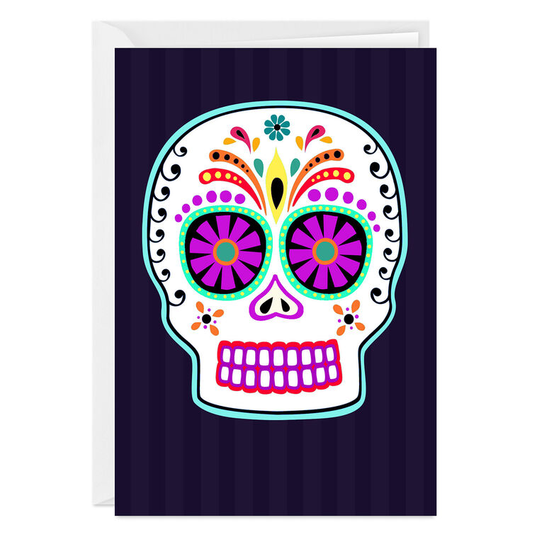 hallmark Sugar Skull Custom Day of the Dead Card