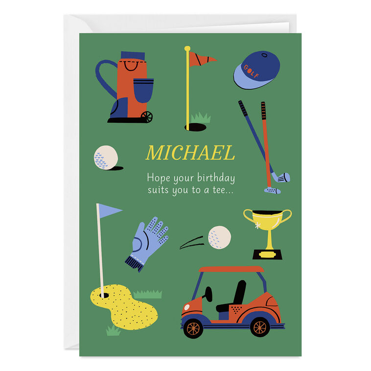 hallmark Suits You to a Tee Custom Birthday Card