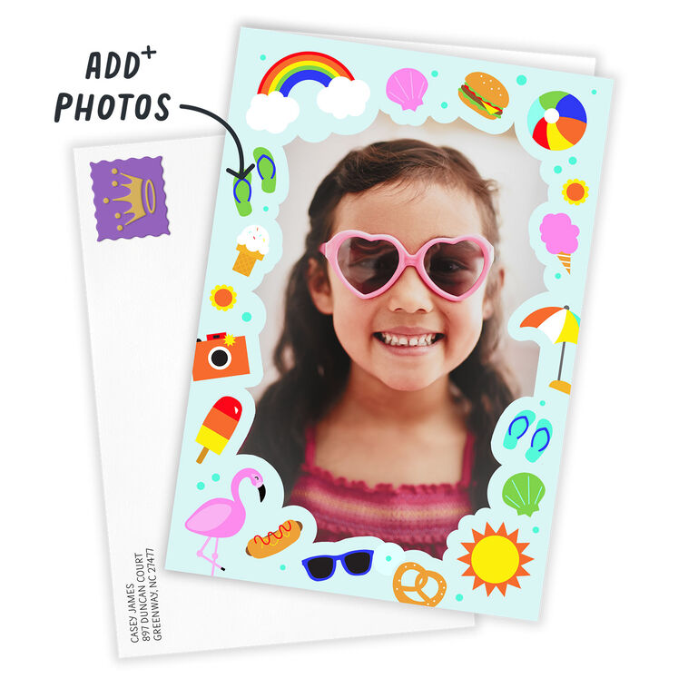 Hallmark Summer Vacation Icons Custom Card