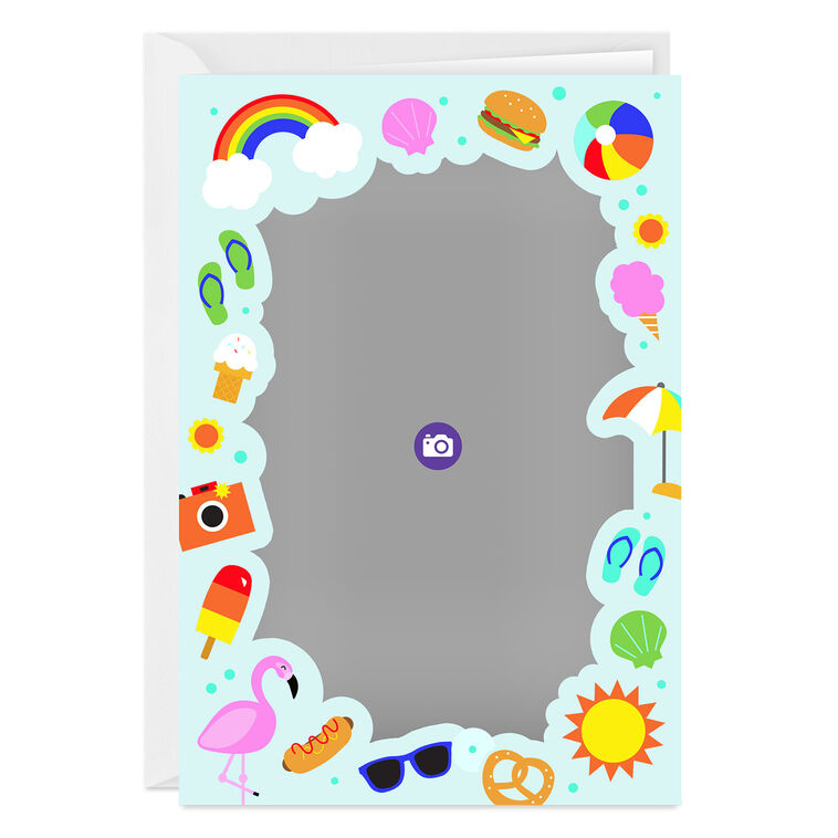 Hallmark Summer Vacation Icons Custom Card