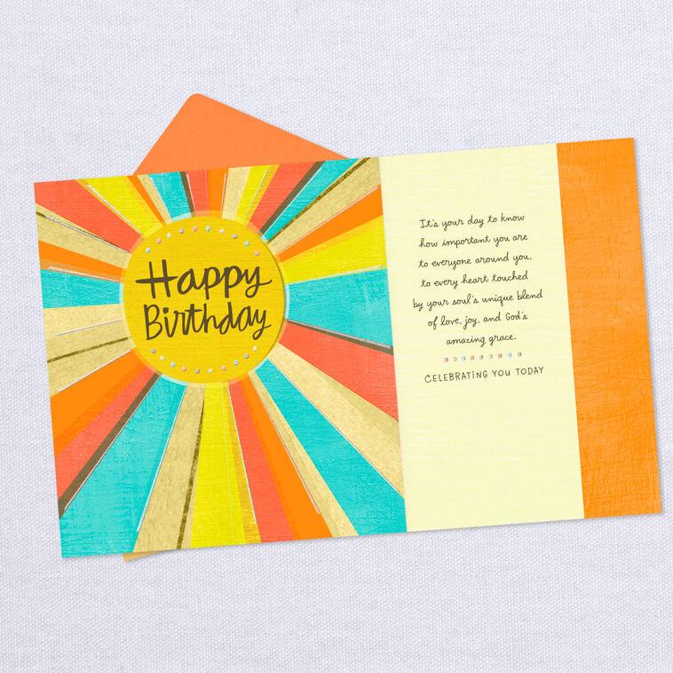 Hallmark Sun Rays Birthday Card