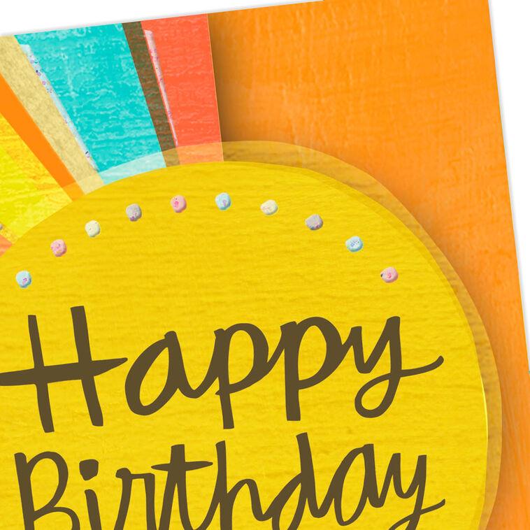 Hallmark Sun Rays Birthday Card