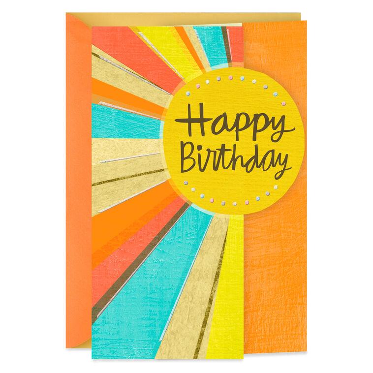 hallmark Sun Rays Birthday Card
