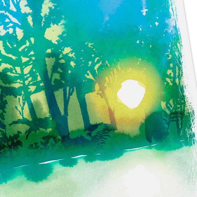 Hallmark Sun Shining Through Trees Blank Card