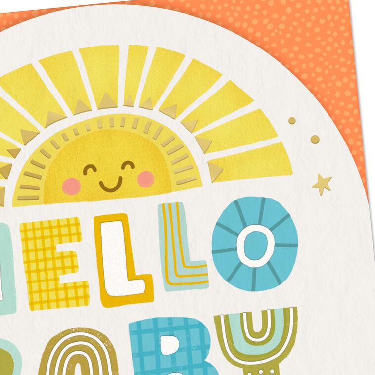 Hallmark Sun Stars Love And Joy New Baby Boy Card