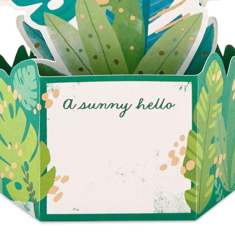 Hallmark Sunny Hello Flamingo 3D Pop-Up Hello Card