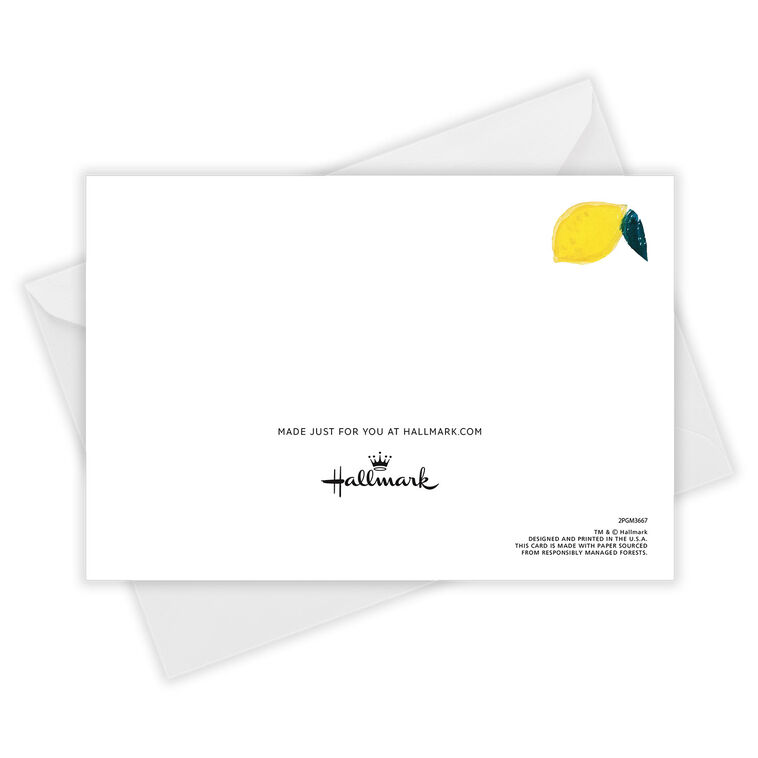 Hallmark Sweet Lemons Custom Thank-You Card