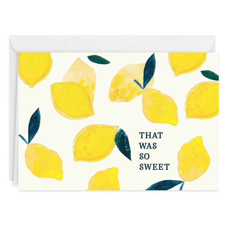 hallmark Sweet Lemons Custom Thank-You Card