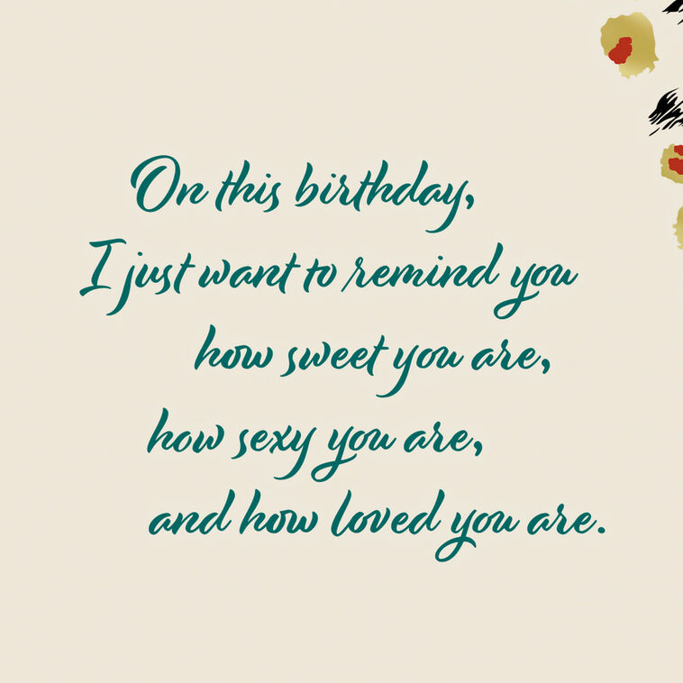 Hallmark Sweet Sexy And Loved Birthday Card