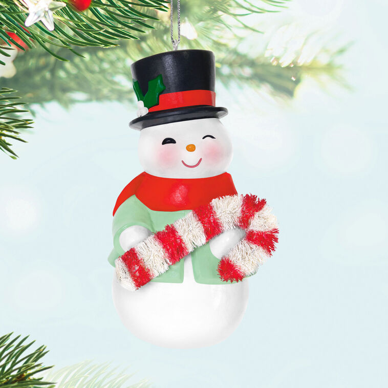 Hallmark Sweet Snow Boy Porcelain Ornament