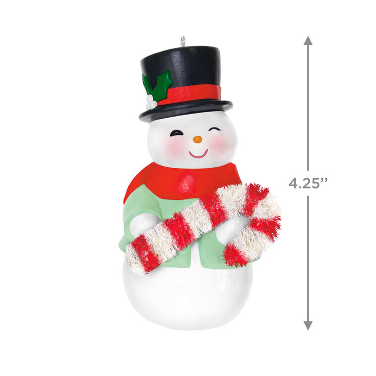 Hallmark Sweet Snow Boy Porcelain Ornament