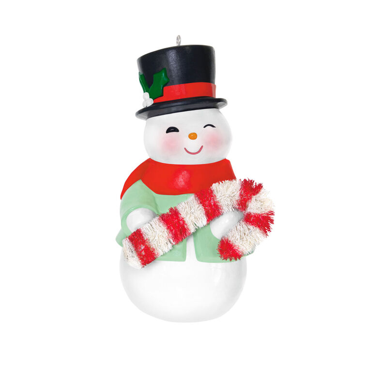hallmark Sweet Snow Boy Porcelain Ornament