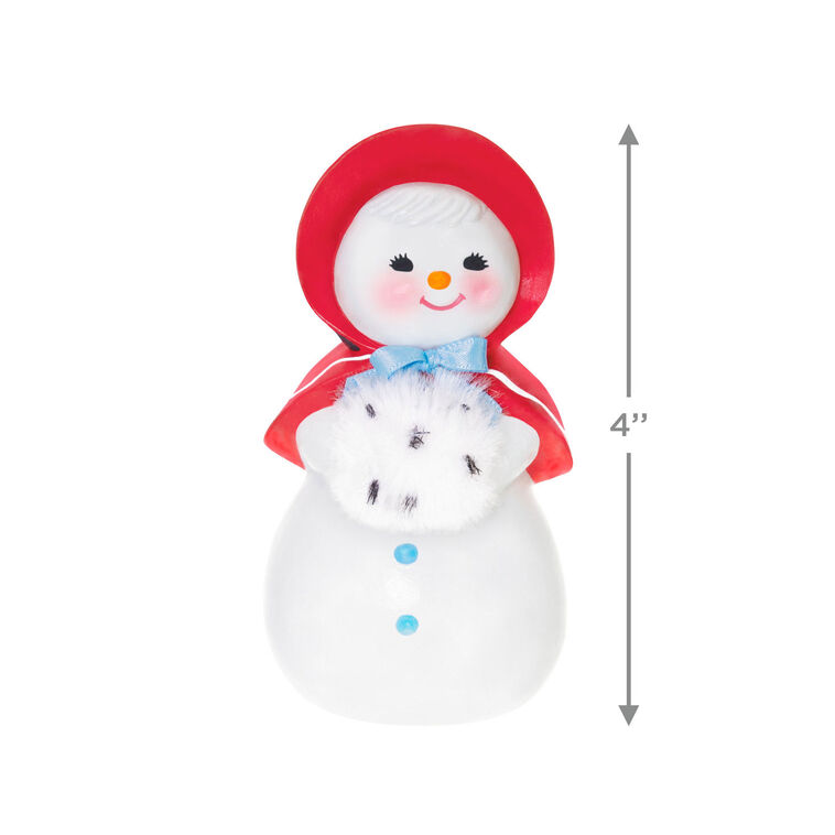 Hallmark Sweet Snow Girl Porcelain Ornament