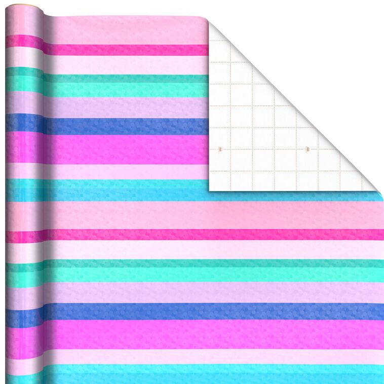 hallmark Sweet Stripes Wrapping Paper 17.5 sq. ft