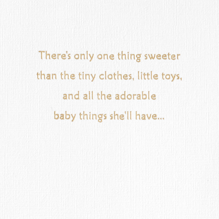Hallmark Sweetness And Love New Baby Girl Card