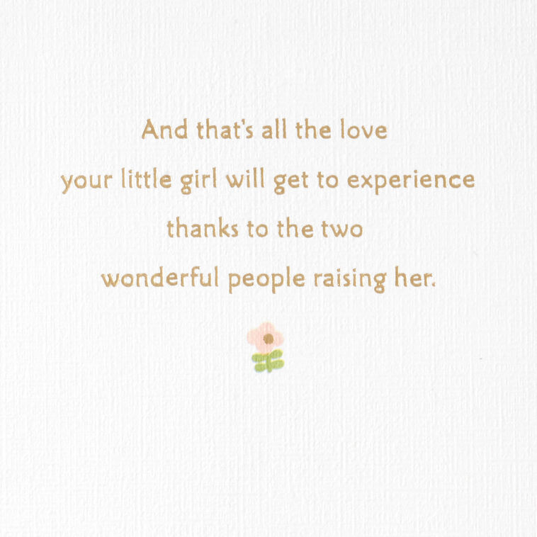 Hallmark Sweetness And Love New Baby Girl Card