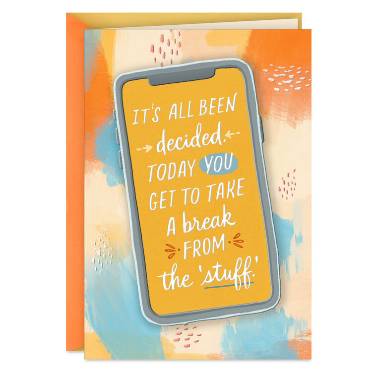 hallmark Take a Break Religious Encouragement Card