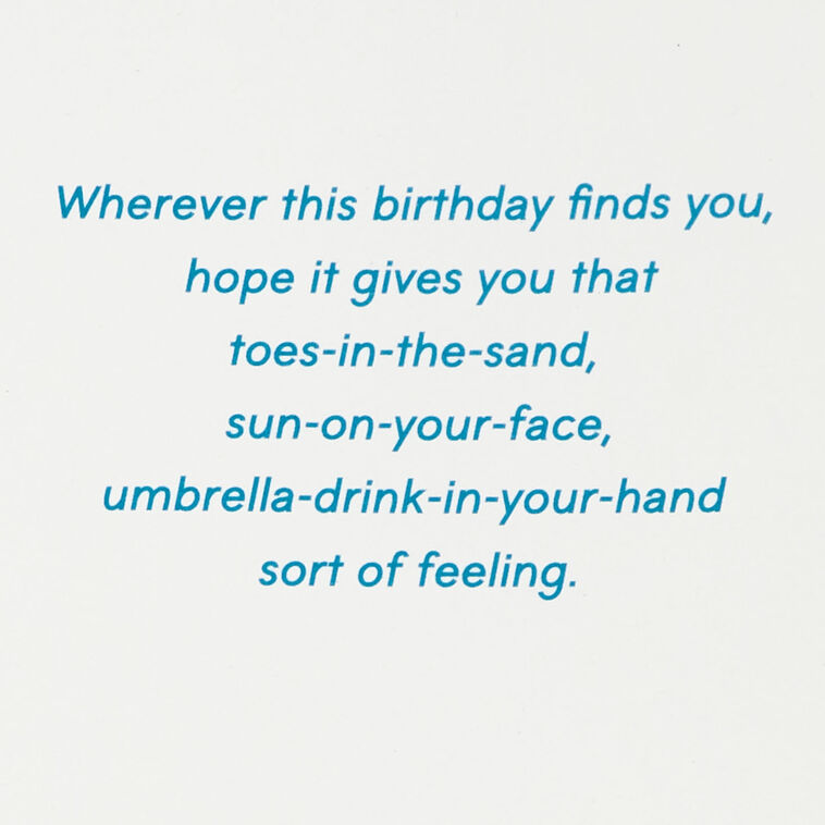 Hallmark Take It Easy Birthday Card