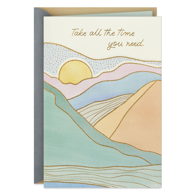 hallmark Take Your Time Sympathy Card