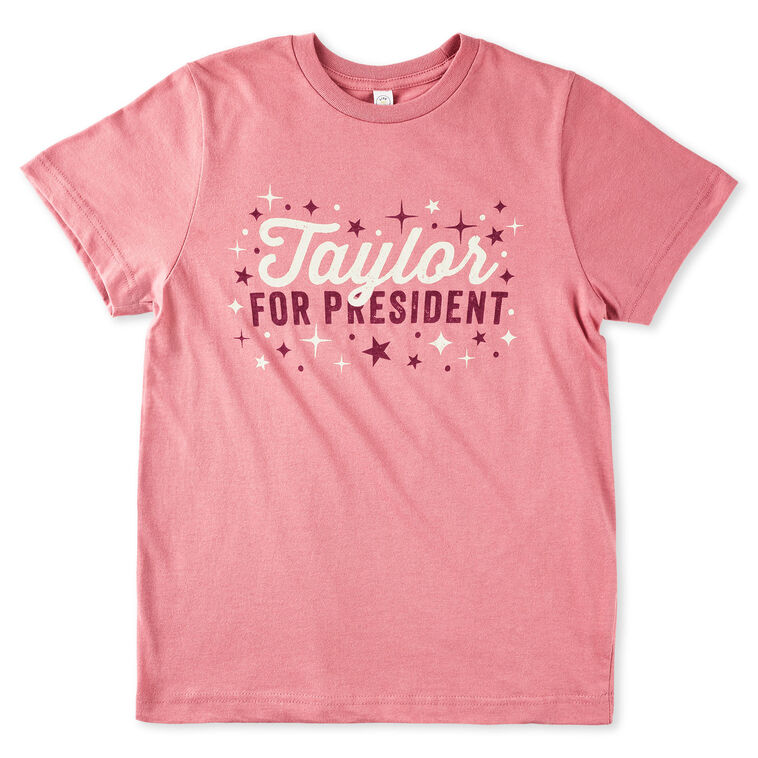 hallmark Taylor for President Pink Kids' T-Shirt