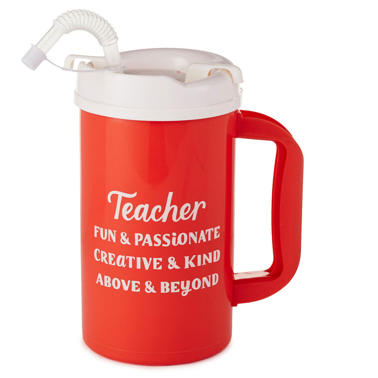 hallmark Teacher Above & Beyond Water Jug 32 oz