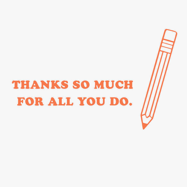 Hallmark Teachers Do It All Thank You Card