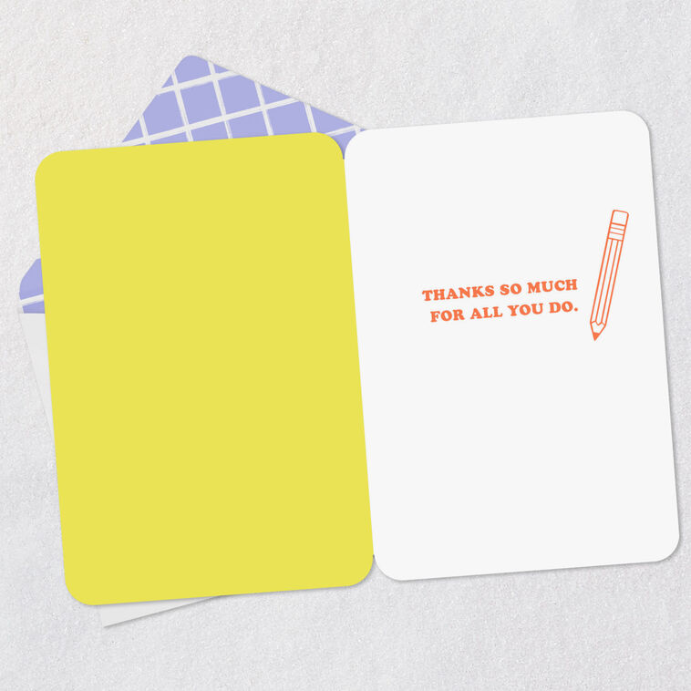 Hallmark Teachers Do It All Thank You Card