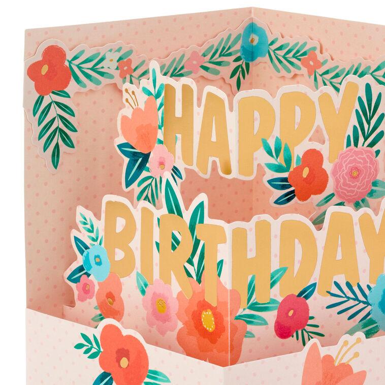 Hallmark Thankful For You 3D Pop-Up Birthday Card