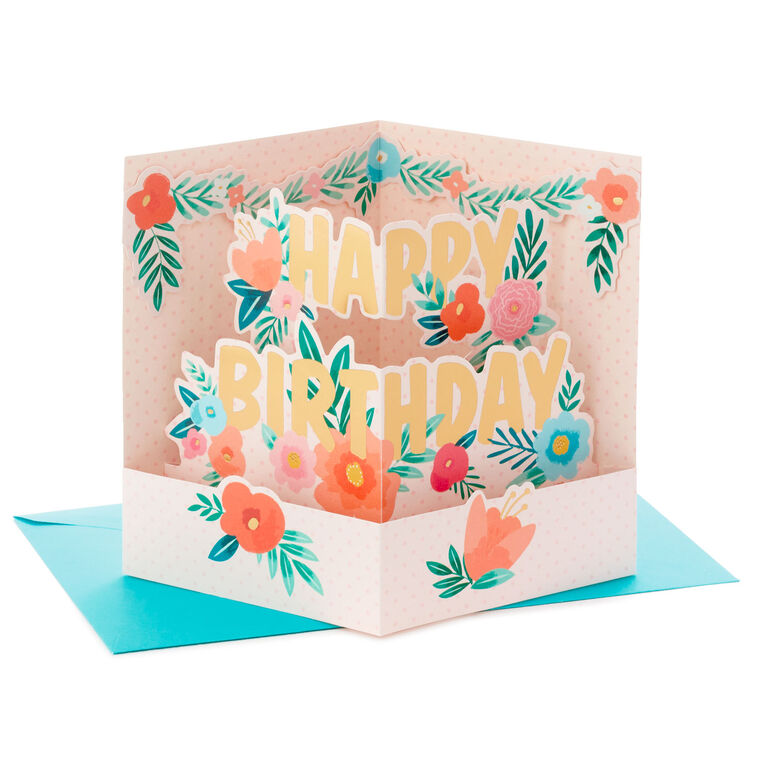 hallmark Thankful for You 3D Pop-Up Birthday Card