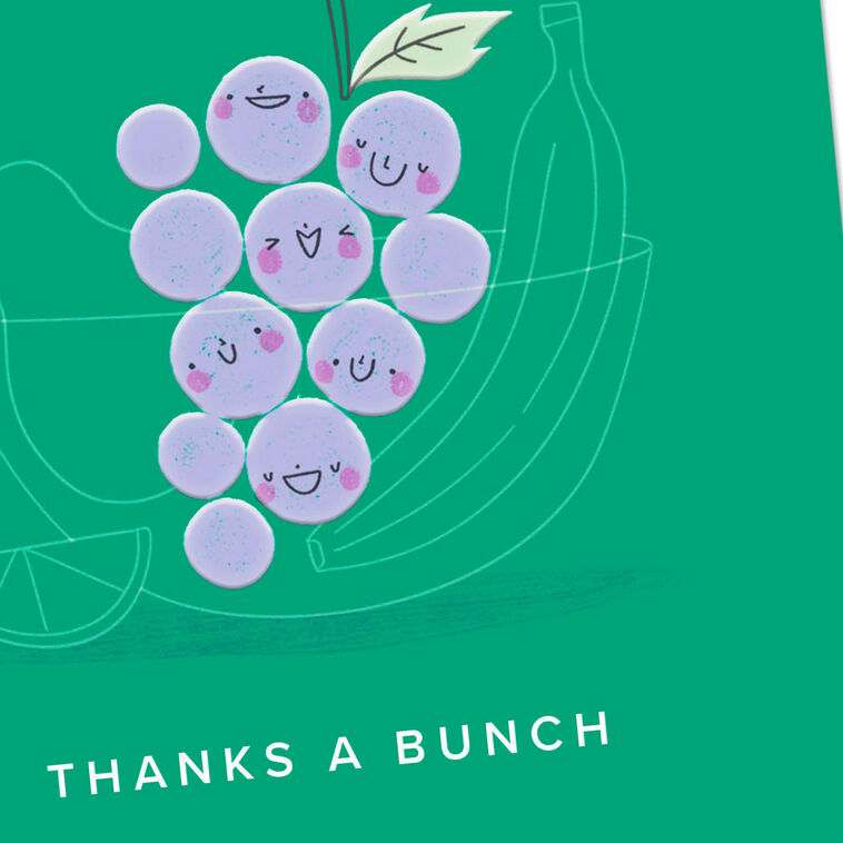 Hallmark Thanks A Bunch Blank Thank You Card