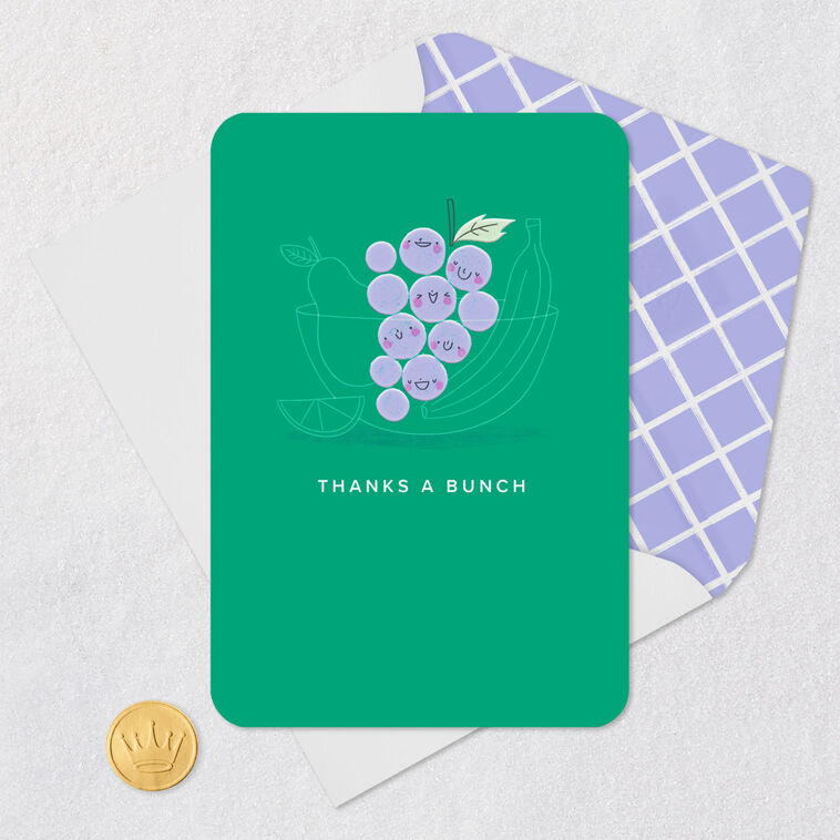 Hallmark Thanks A Bunch Blank Thank You Card