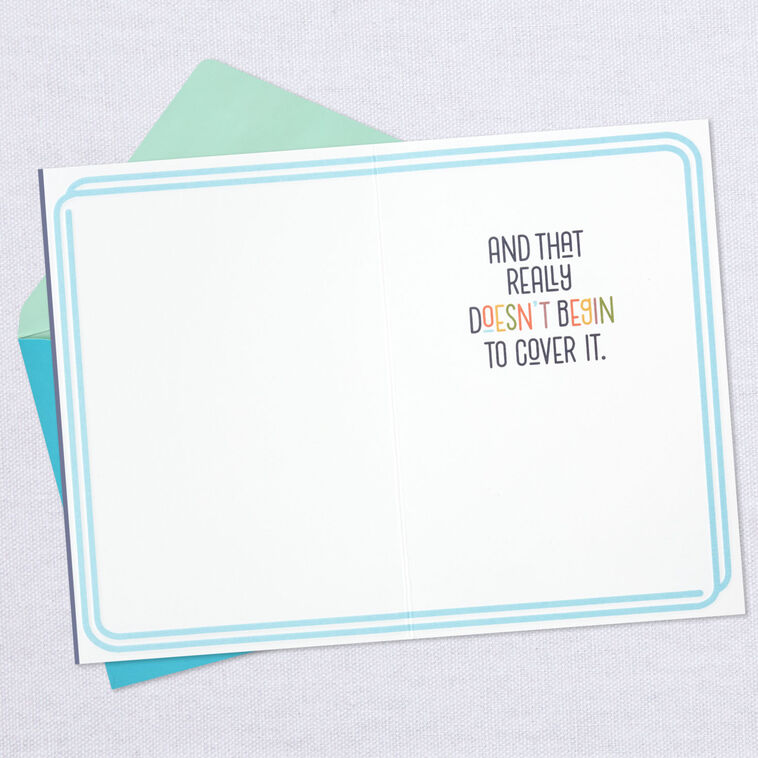Hallmark Thanks A Million Thank-You Card