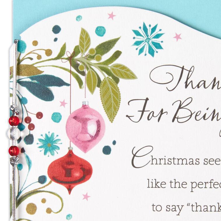 Hallmark Thanks For Being You Christmas Card