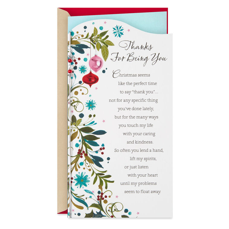 hallmark Thanks for Being You Christmas Card