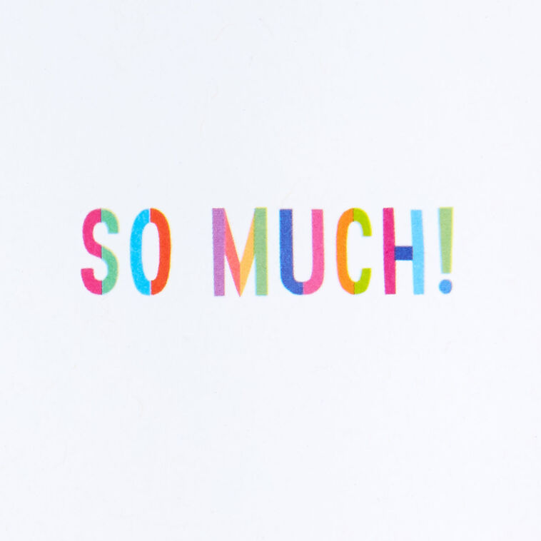 Hallmark Thanks So Much Thank-You Card