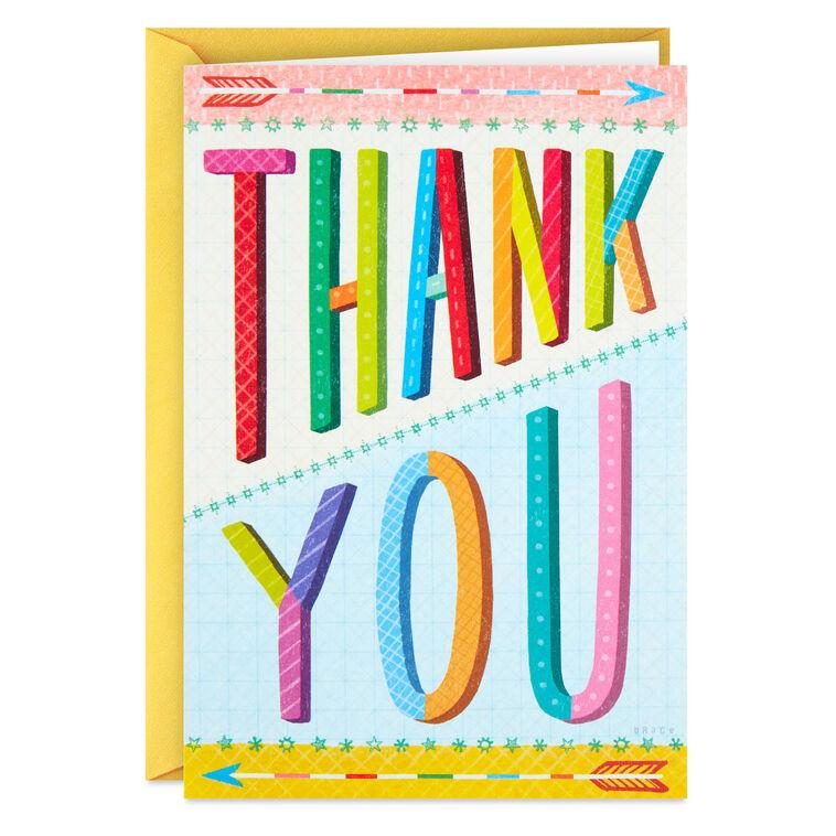 hallmark Thanks So Much Thank-You Card