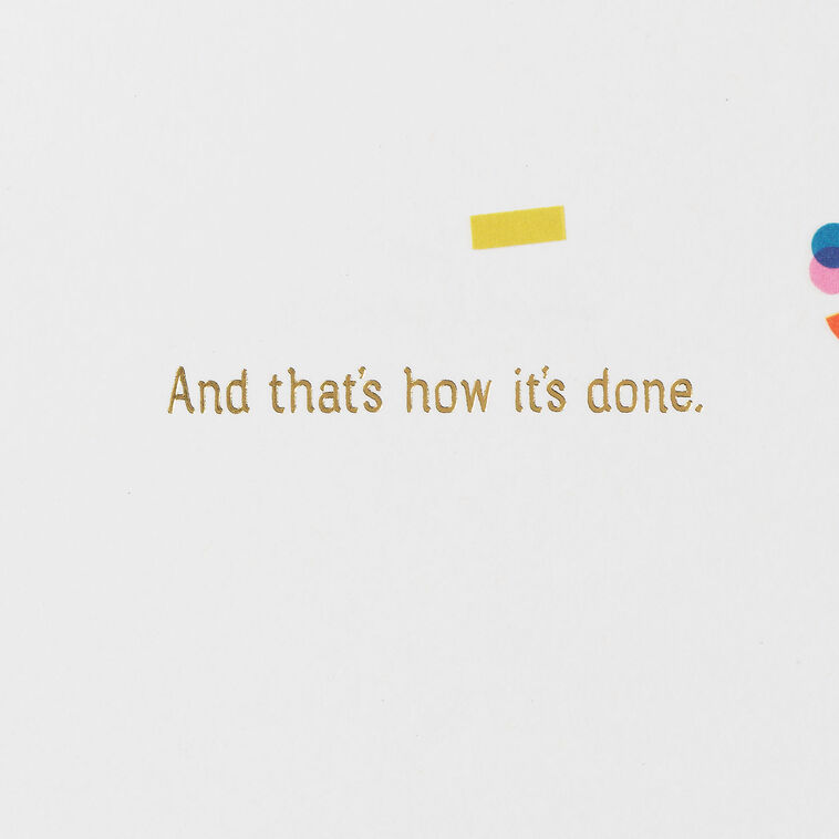 Hallmark That's How It's Done Congratulations Card
