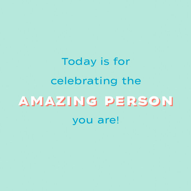 Hallmark The Amazing Person You Are Birthday Card